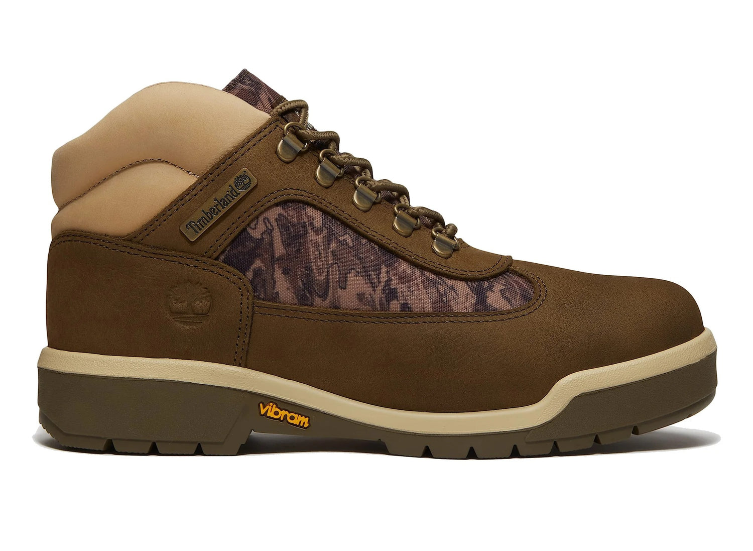 Timberland Field Boot in Olive Nubuck / Camo - lateral view