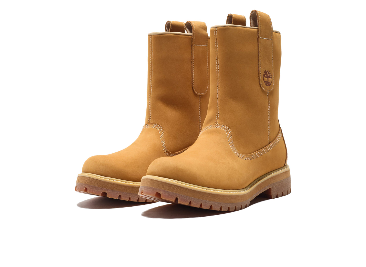 Timberland Heritage Mid Pull-On Boot in Wheat Nubuck