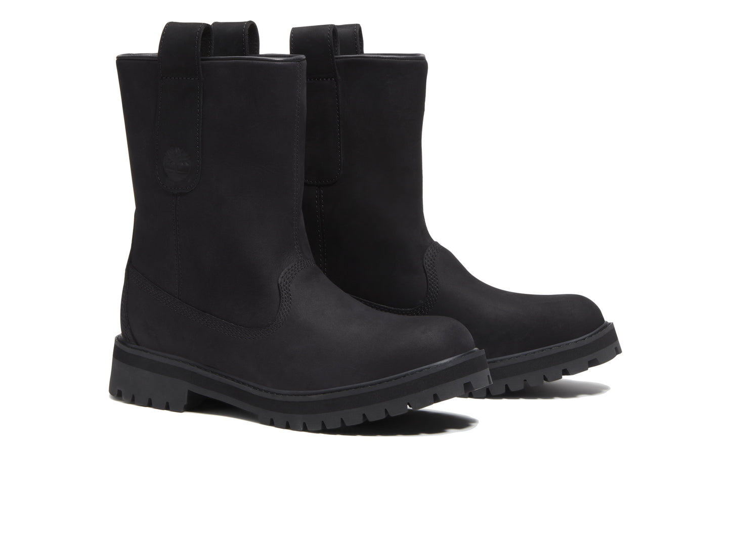 Timberland Heritage Mid Pull-On Boot in Black Nubuck - Pair hero