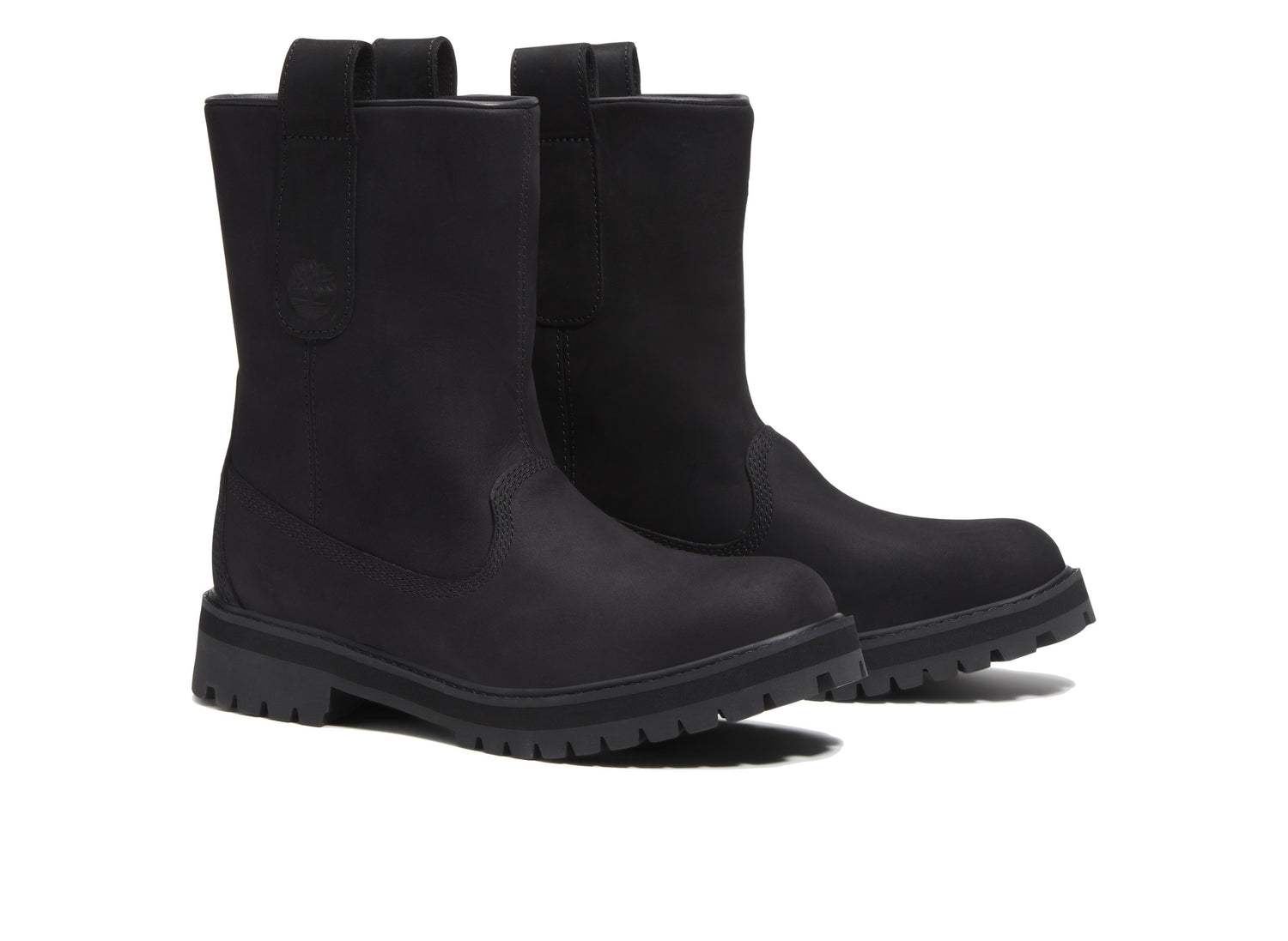 Timberland Heritage Mid Pull-On Boot in Black Nubuck - Pair hero