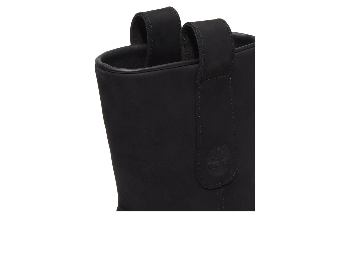 Timberland Heritage Mid Pull-On Boot in Black Nubuck - Detail