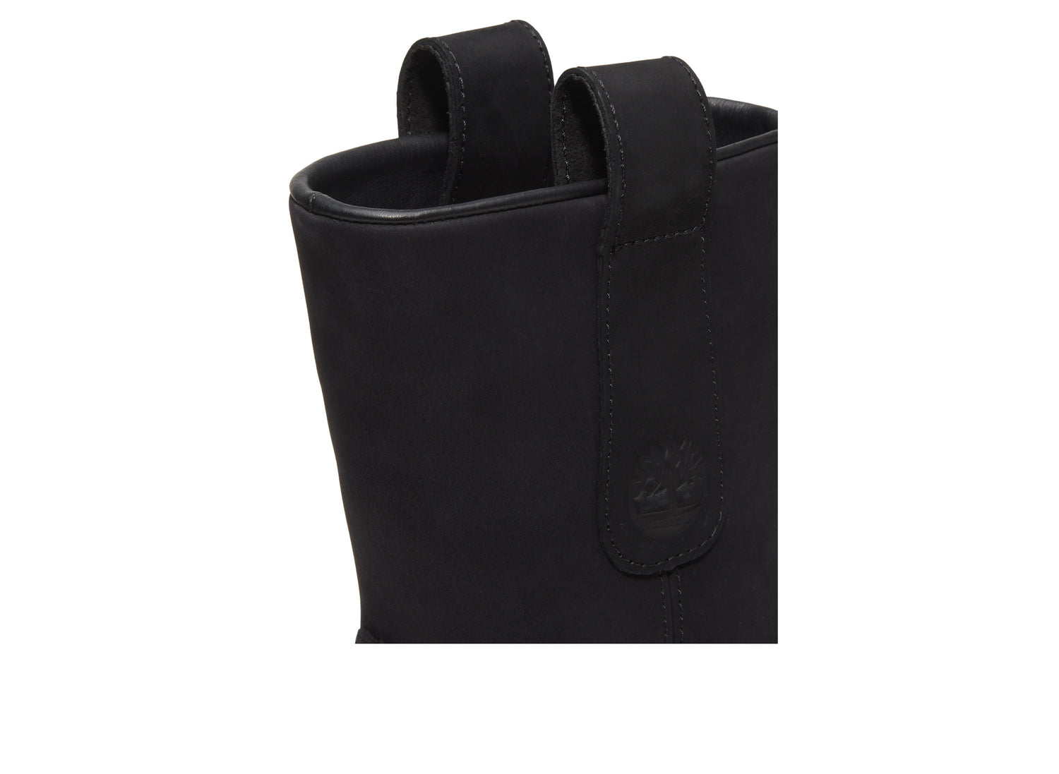 Timberland Heritage Mid Pull-On Boot in Black Nubuck - Detail