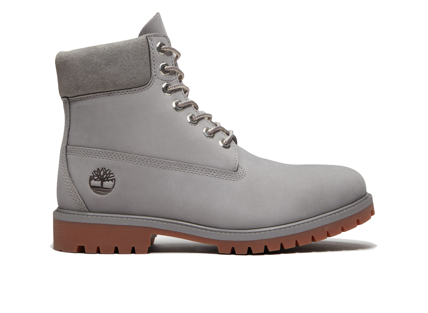 Timberland Heritage 6-Inch Waterproof Boot in Medium Greyout Nubuck