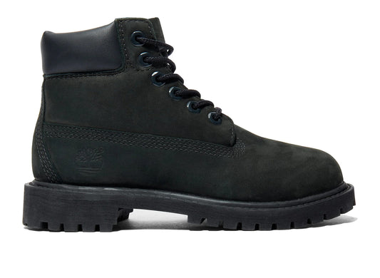 Preschool Timberland Premium 6-Inch Waterproof Boot in Black - lateral view