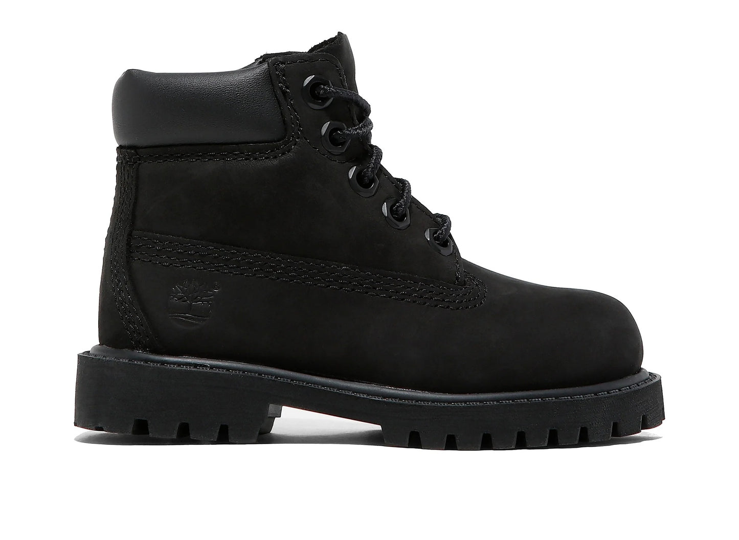 Toddler Timberland Premium 6-Inch Waterproof Boot in Black - lateral view