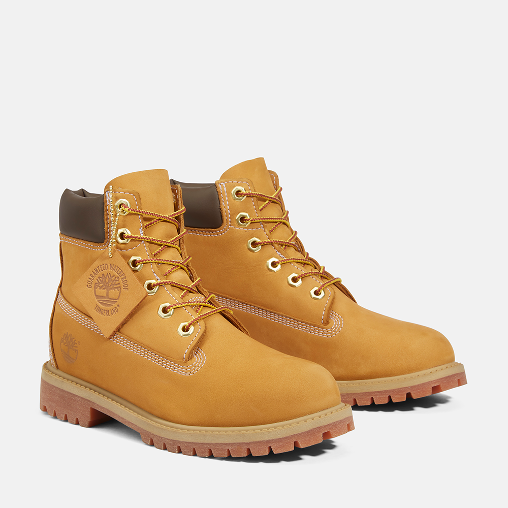 Junior Timberland Premium 6-Inch Waterproof Boot in Wheat - alternate view 4