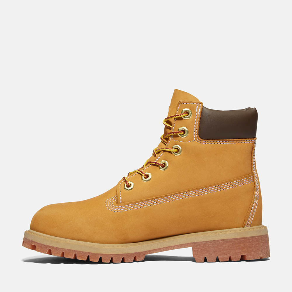Junior Timberland Premium 6-Inch Waterproof Boot in Wheat - alternate view 6