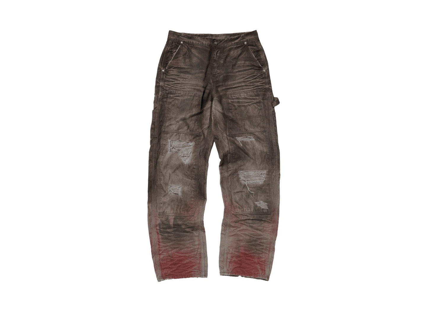 Thug Club Two Tone Washed Carpenter Pants in Grey
