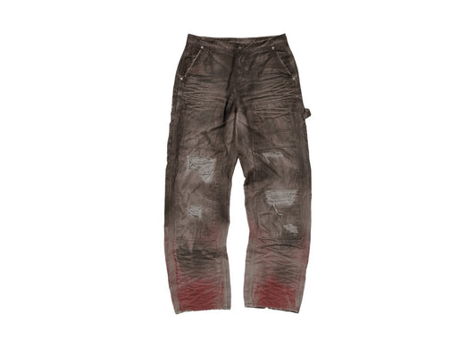 Thug Club Two Tone Washed Carpenter Pants in Grey