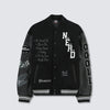 Pleasures NERD Varsity Jacket in Black