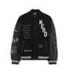 Pleasures NERD Varsity Jacket in Black