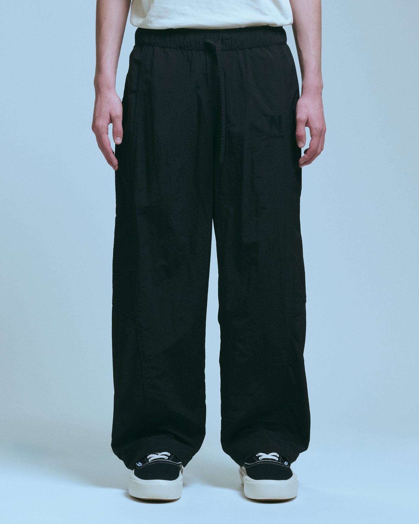 Nahmias Tonal Warm Up Pant in Black, men's black warm up pants, view 5
