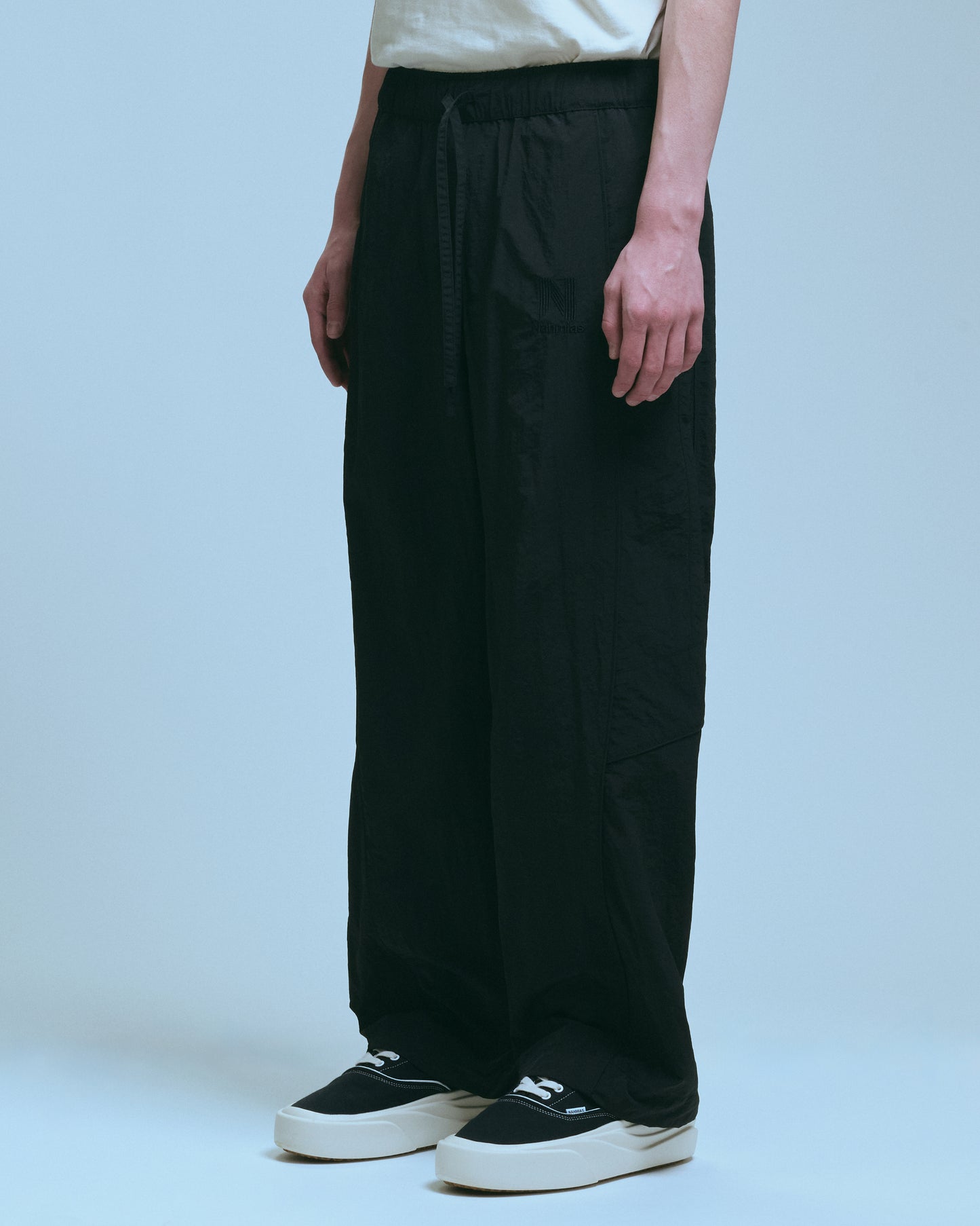 Nahmias Tonal Warm Up Pant in Black, men's black warm up pants, view 6