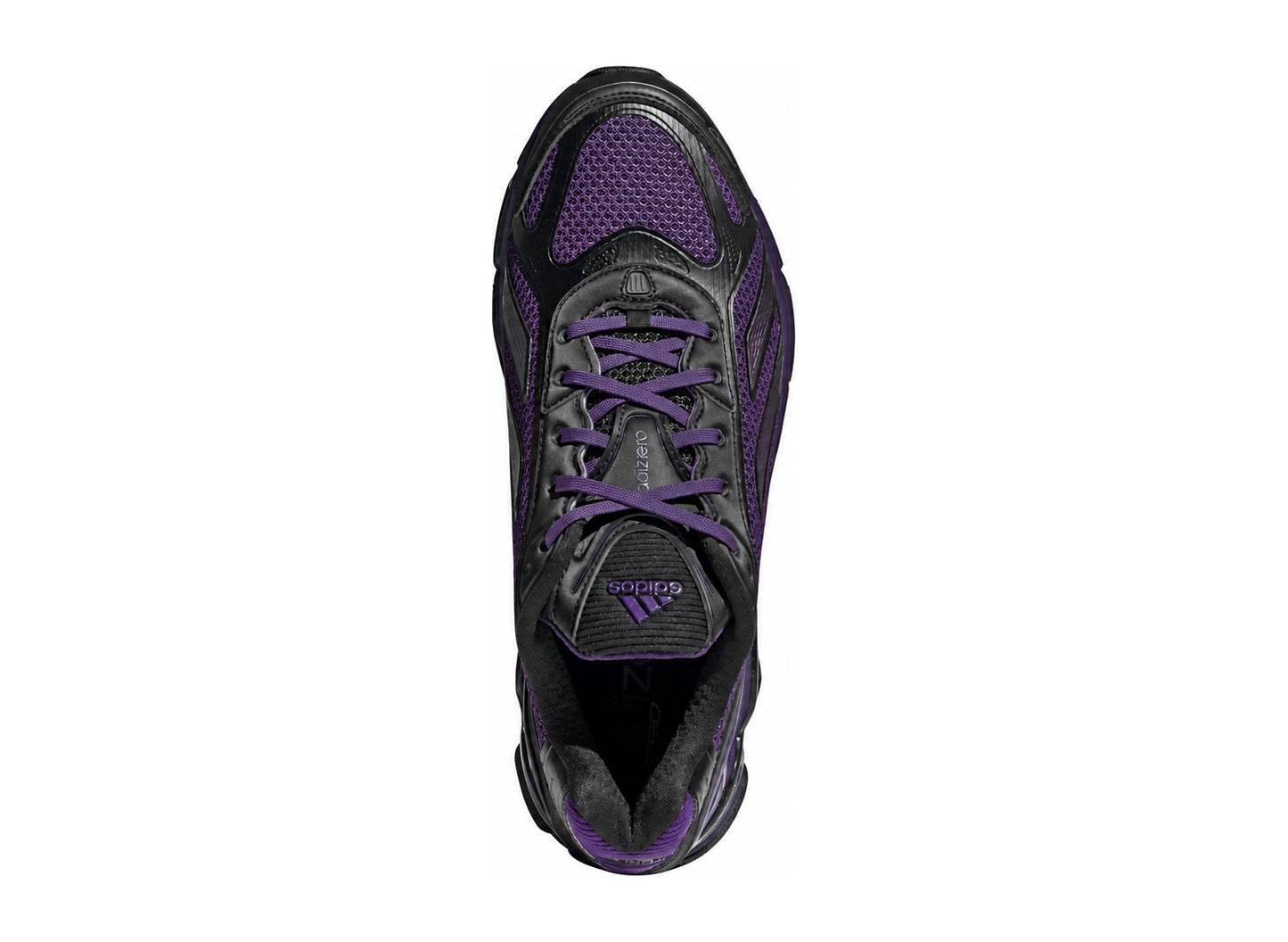 Adidas Formotion F50 in Core Black / Violet / Iron Metallic — top view