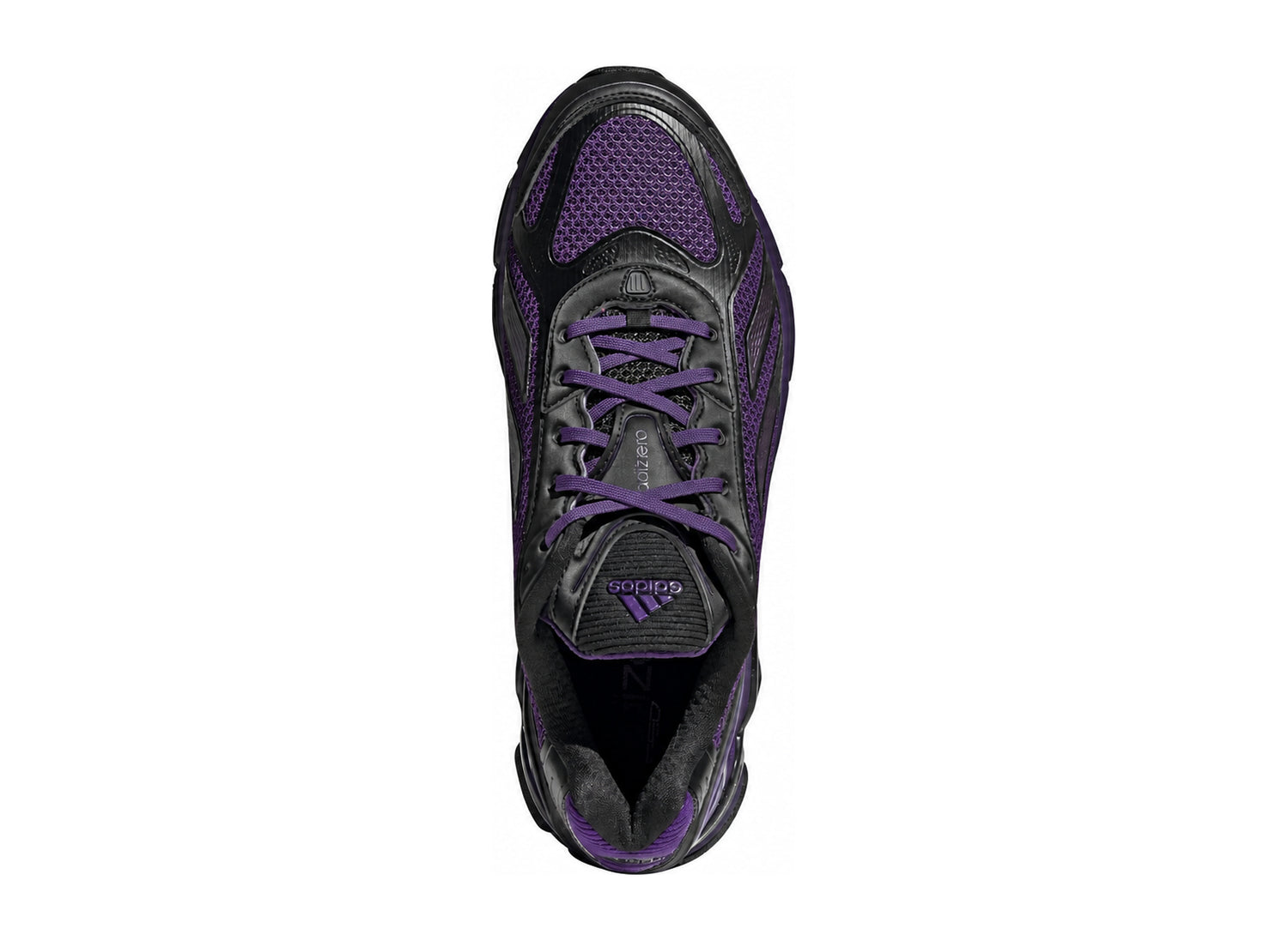 Adidas Formotion F50 in Core Black / Violet / Iron Metallic — top view