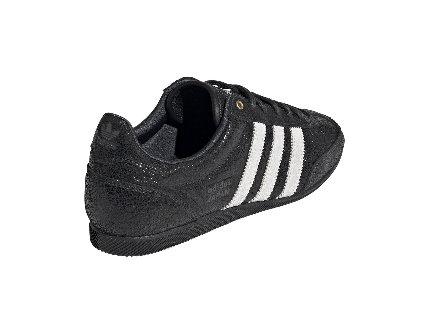 Women's Adidas Japan in Core Black / Cloud White / Night Grey, rear