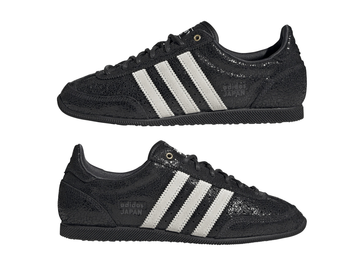 Women's Adidas Japan in Core Black / Cloud White / Night Grey, mirrored pair