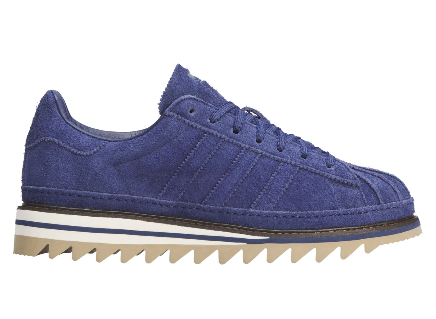 Adidas x CLOT Superstar by Edison Chen in Dark Blue / Cardboard / Tech Indigo — view 2