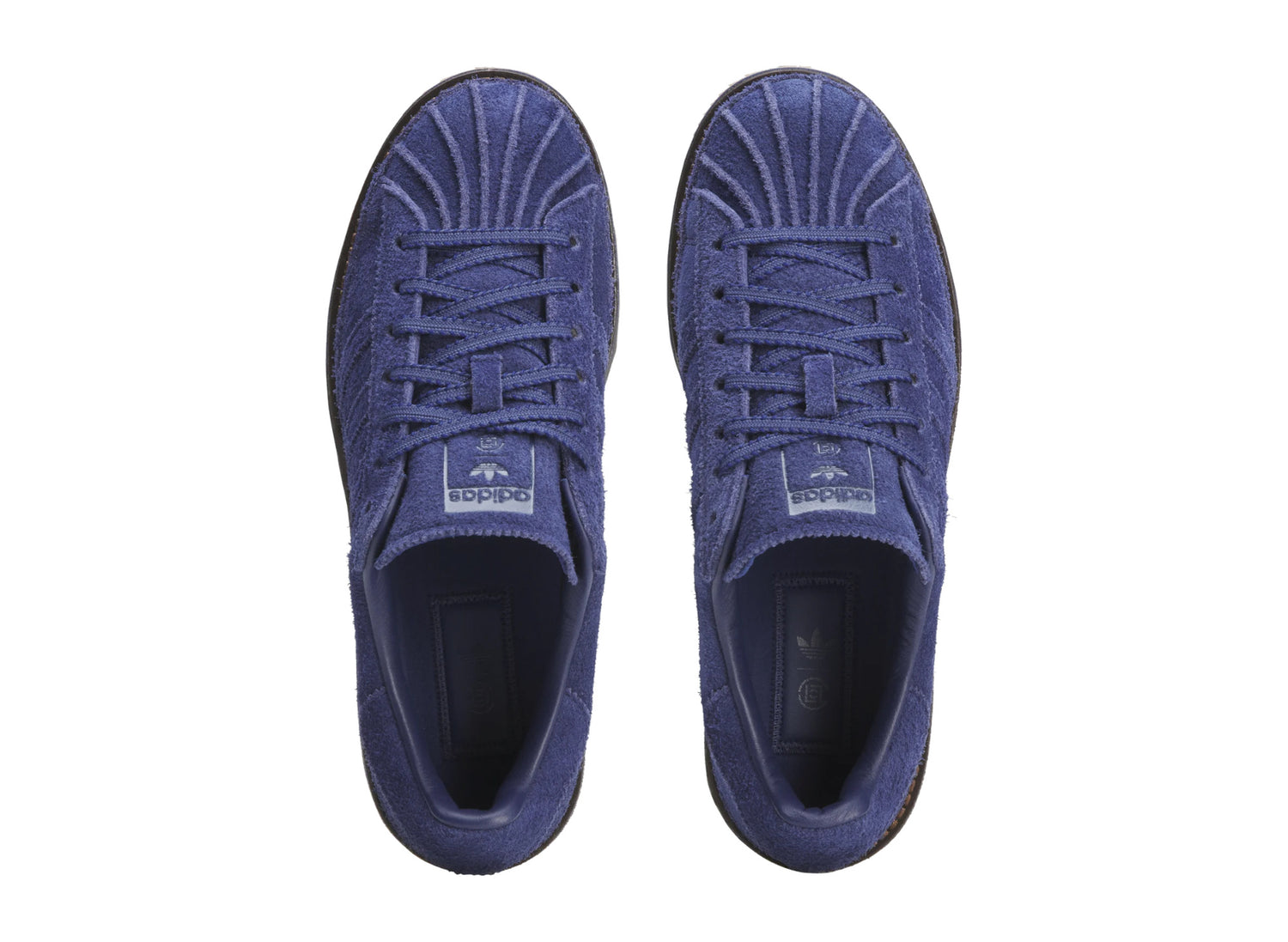 Adidas x CLOT Superstar by Edison Chen in Dark Blue / Cardboard / Tech Indigo — view 3