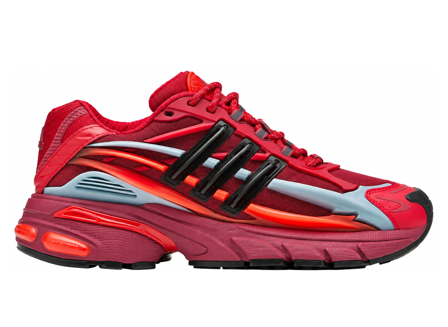 Adidas x Pharrell Williams Adistar Jellyfish KK0633 in Red / Core Black / Team Victory Red — right profile