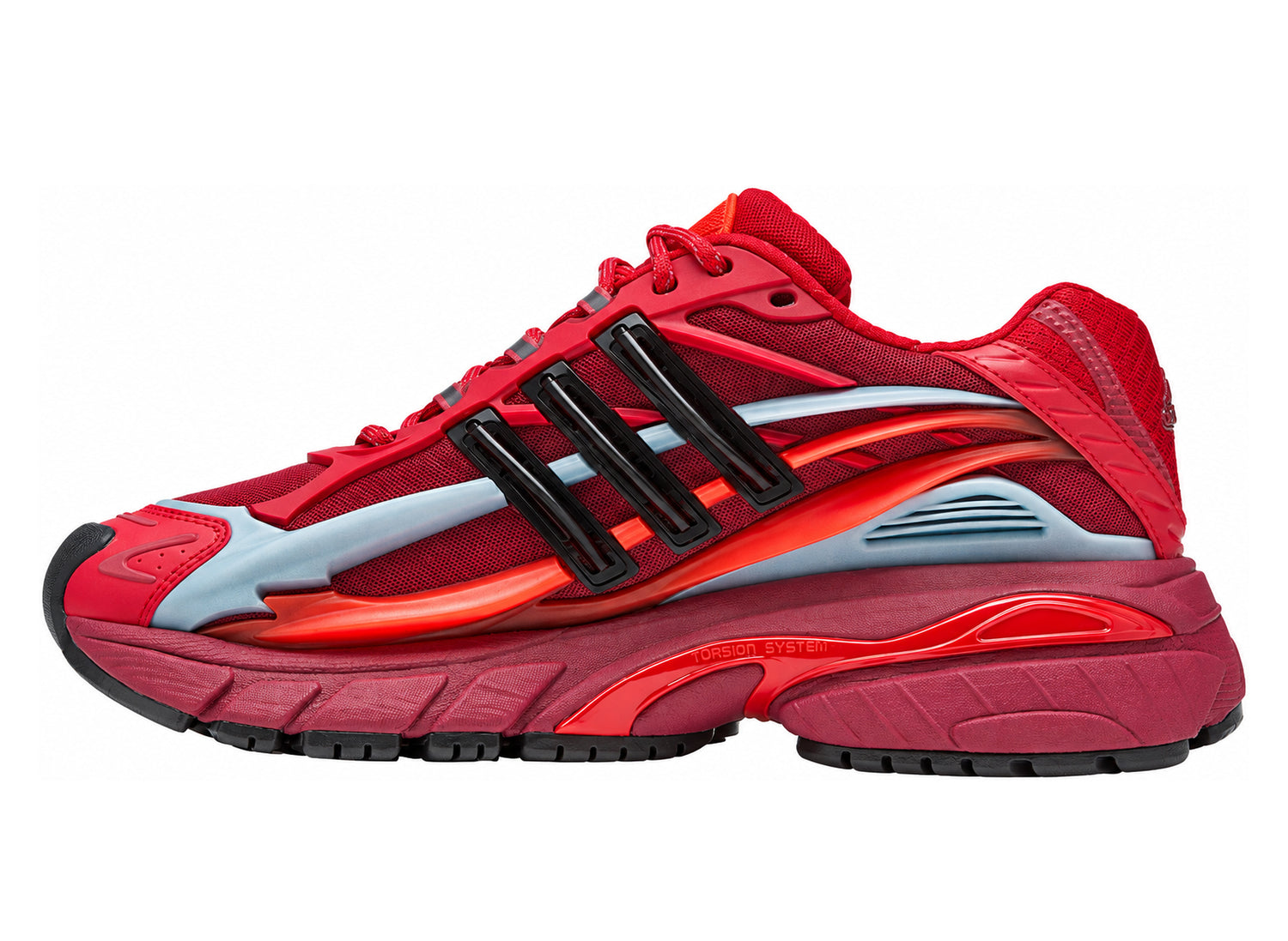 Adidas x Pharrell Williams Adistar Jellyfish KK0633 in Red / Core Black / Team Victory Red — medial profile