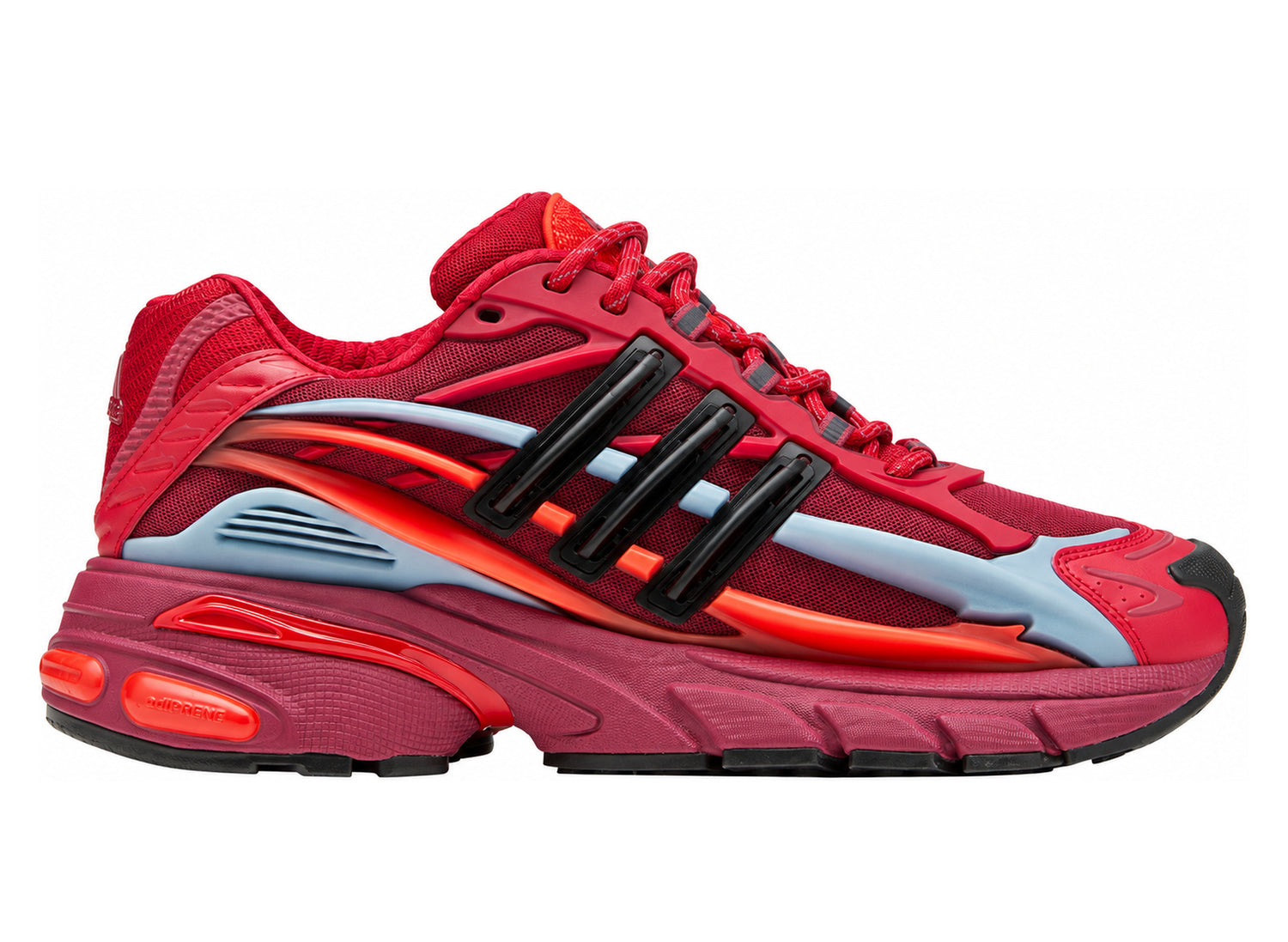 Adidas x Pharrell Williams Adistar Jellyfish KK0633 in Red / Core Black / Team Victory Red — alternate right profile