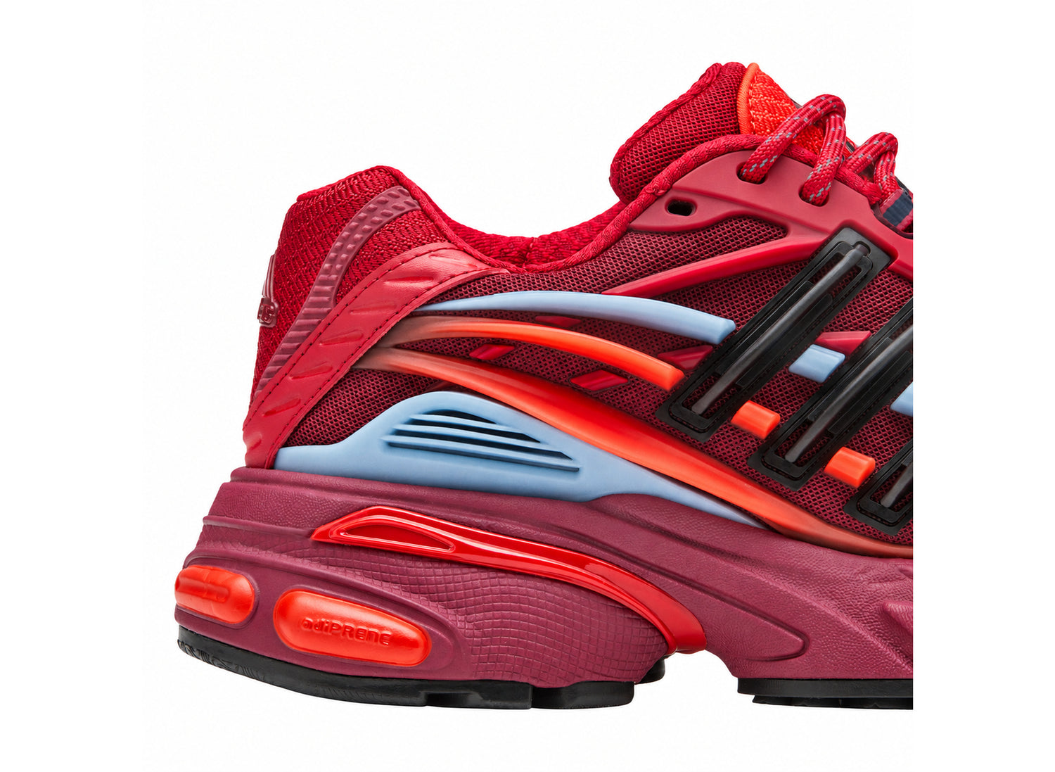 Adidas x Pharrell Williams Adistar Jellyfish KK0633 in Red / Core Black / Team Victory Red — side detail
