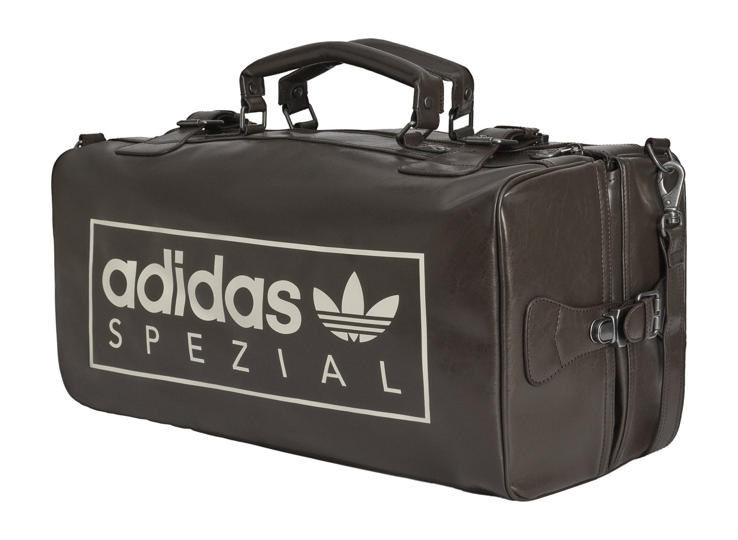 Adidas Standish SPZL Bag in Dark Brown — three quarter