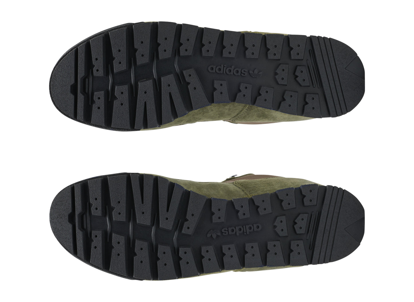Adidas Wetherlam SPZL in Sand Green / Utility Black / Mesa — outsole view