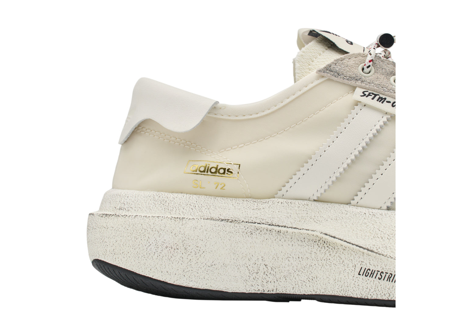 Adidas x Song for the Mute SL 72 Pro in Cream White / Core White / Off White — detail 1
