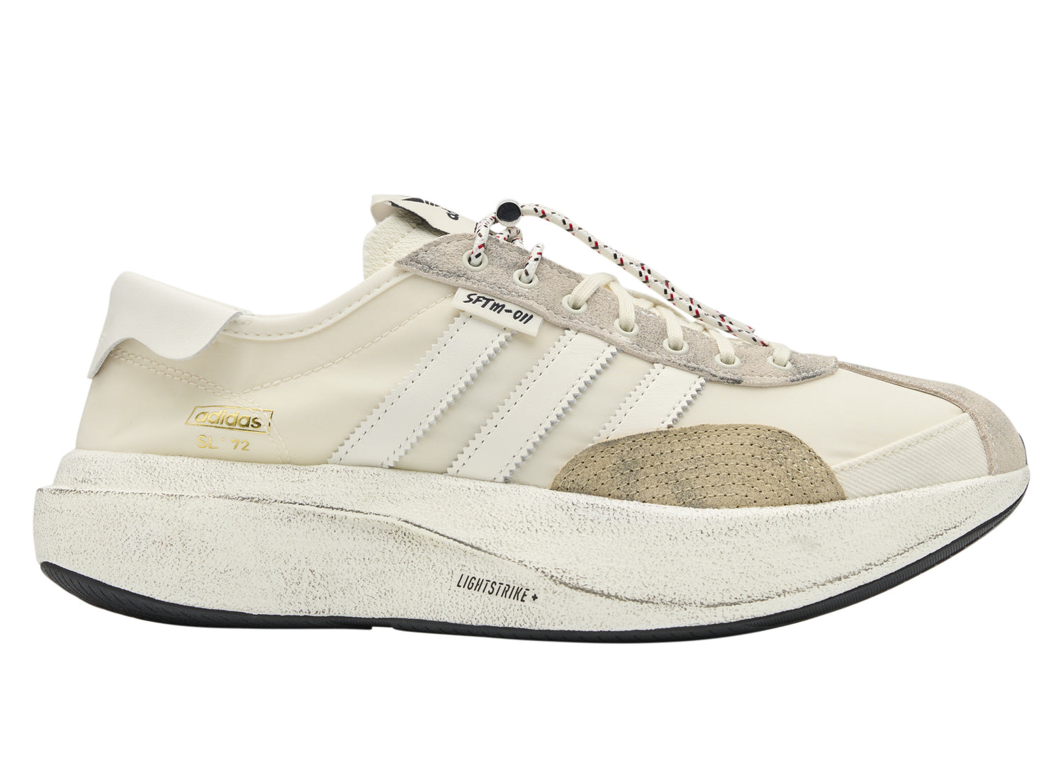 Adidas x Song for the Mute SL 72 Pro in Cream White / Core White / Off White — right side