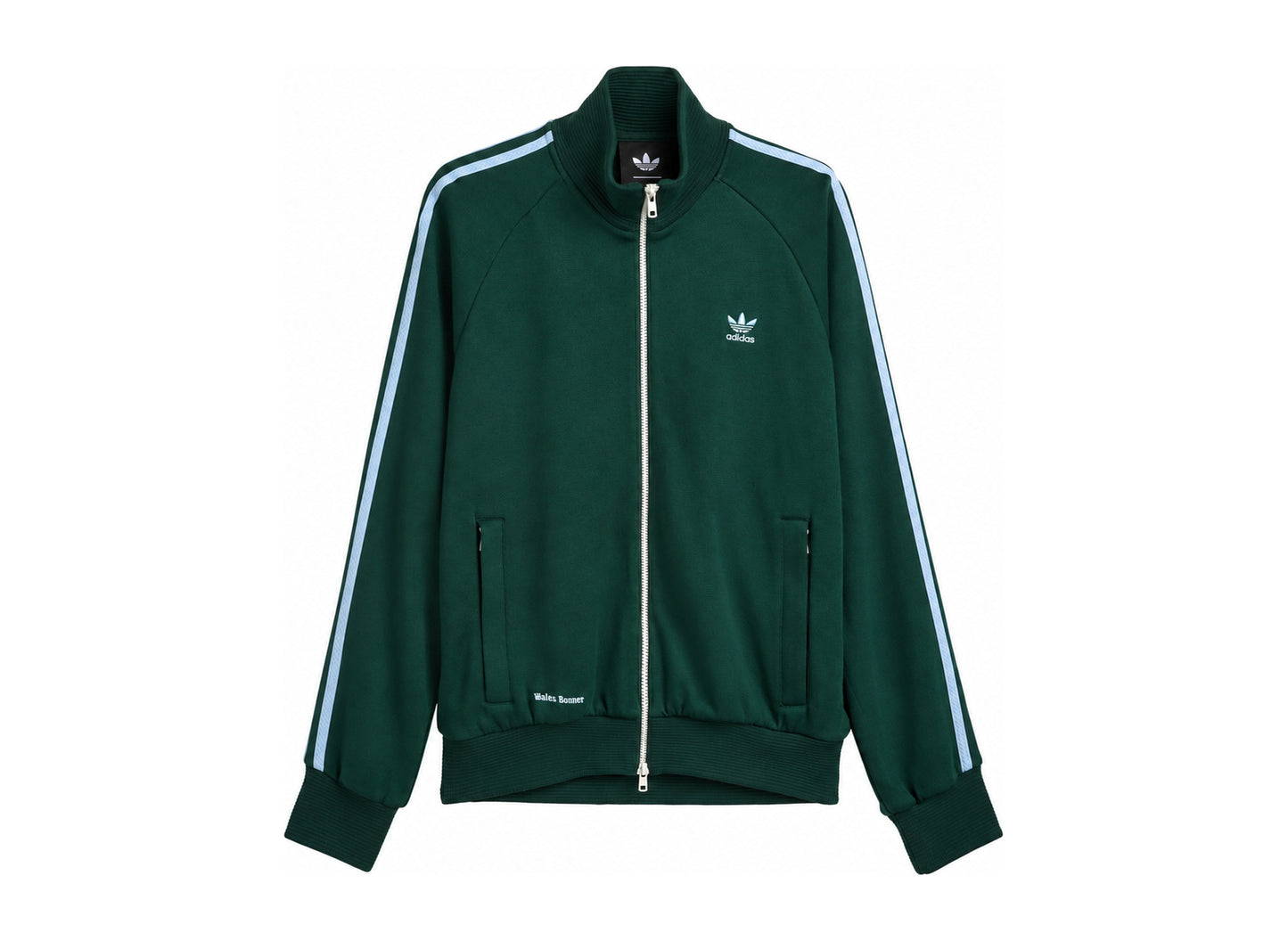 Adidas x Wales Bonner 80s Track Top in Green Night — front view