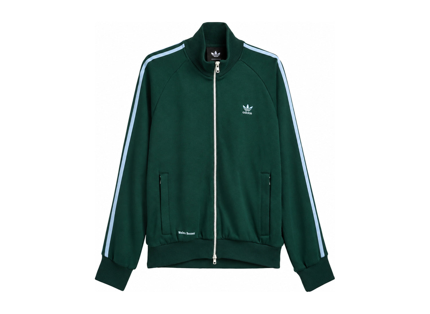 Adidas x Wales Bonner 80s Track Top in Green Night — front view