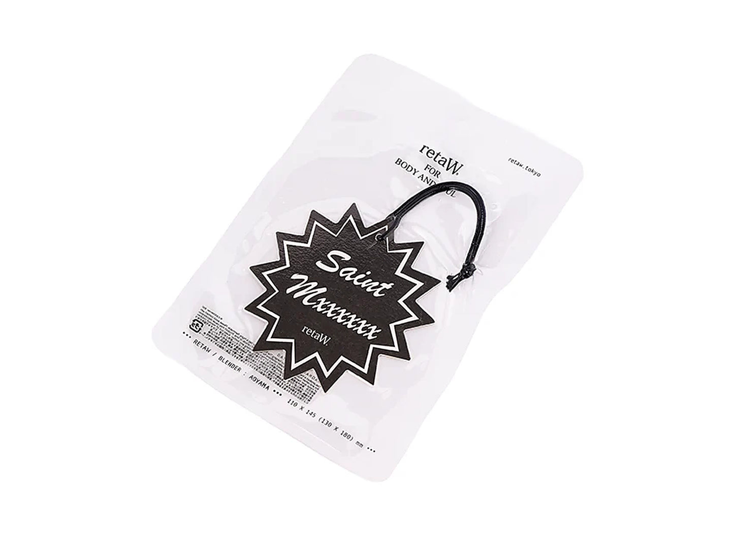 Saint Michael x retaW Fragrance Car Tag in Black