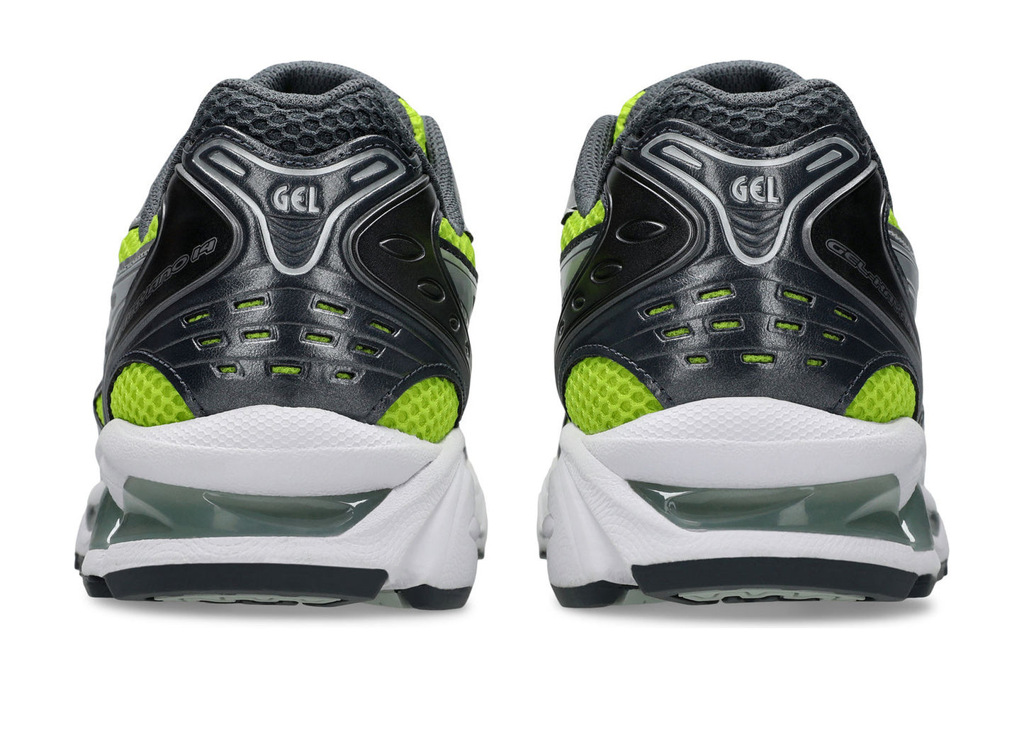 Asics Gel-Kayano 14 in Lime Zest / Pure Silver view 5