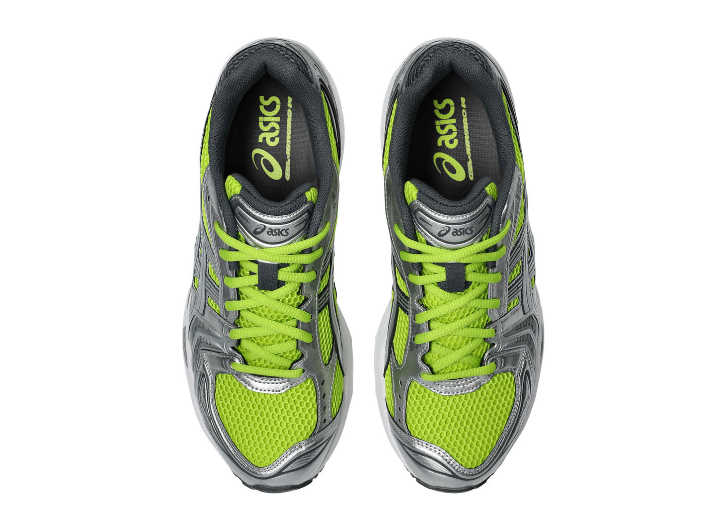 Asics Gel-Kayano 14 in Lime Zest / Pure Silver view 6