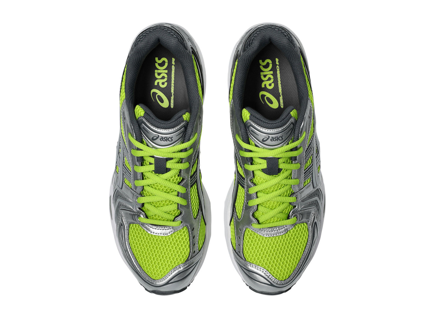 Asics Gel-Kayano 14 in Lime Zest / Pure Silver view 6