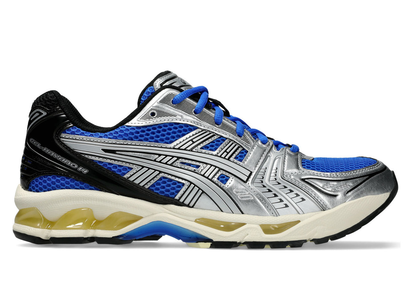 Asics Gel-Kayano 14 in Illusion Blue / Pure Silver view 2