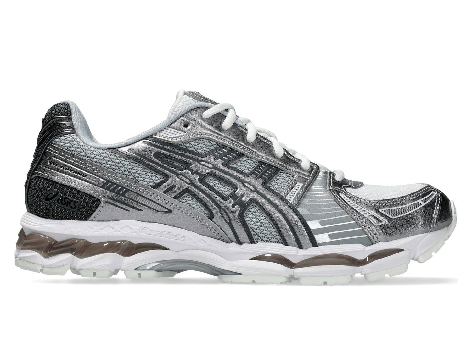 Asics Gel-Kayano 12.1 in White / Pure Silver view 2