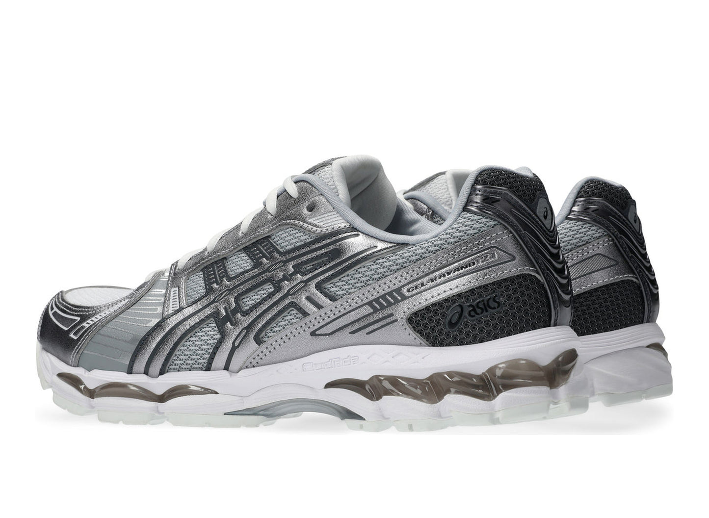 Asics Gel-Kayano 12.1 in White / Pure Silver view 3