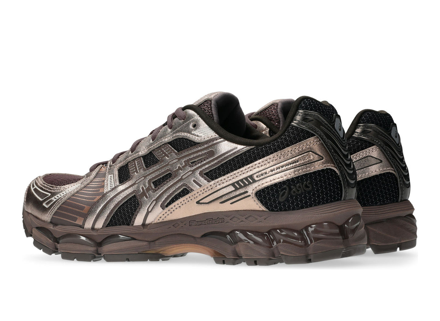 Asics Gel-Kayano 12.1 in Cocoa Powder / Rose Gold view 3