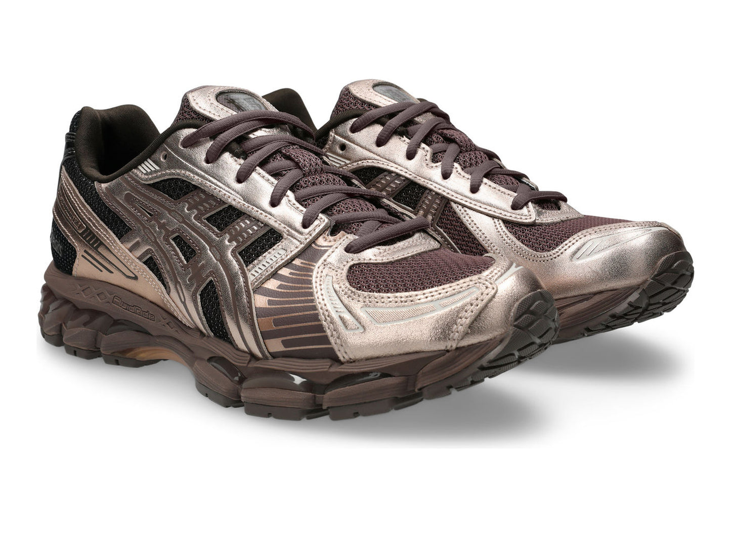 Asics Gel-Kayano 12.1 in Cocoa Powder / Rose Gold view 4
