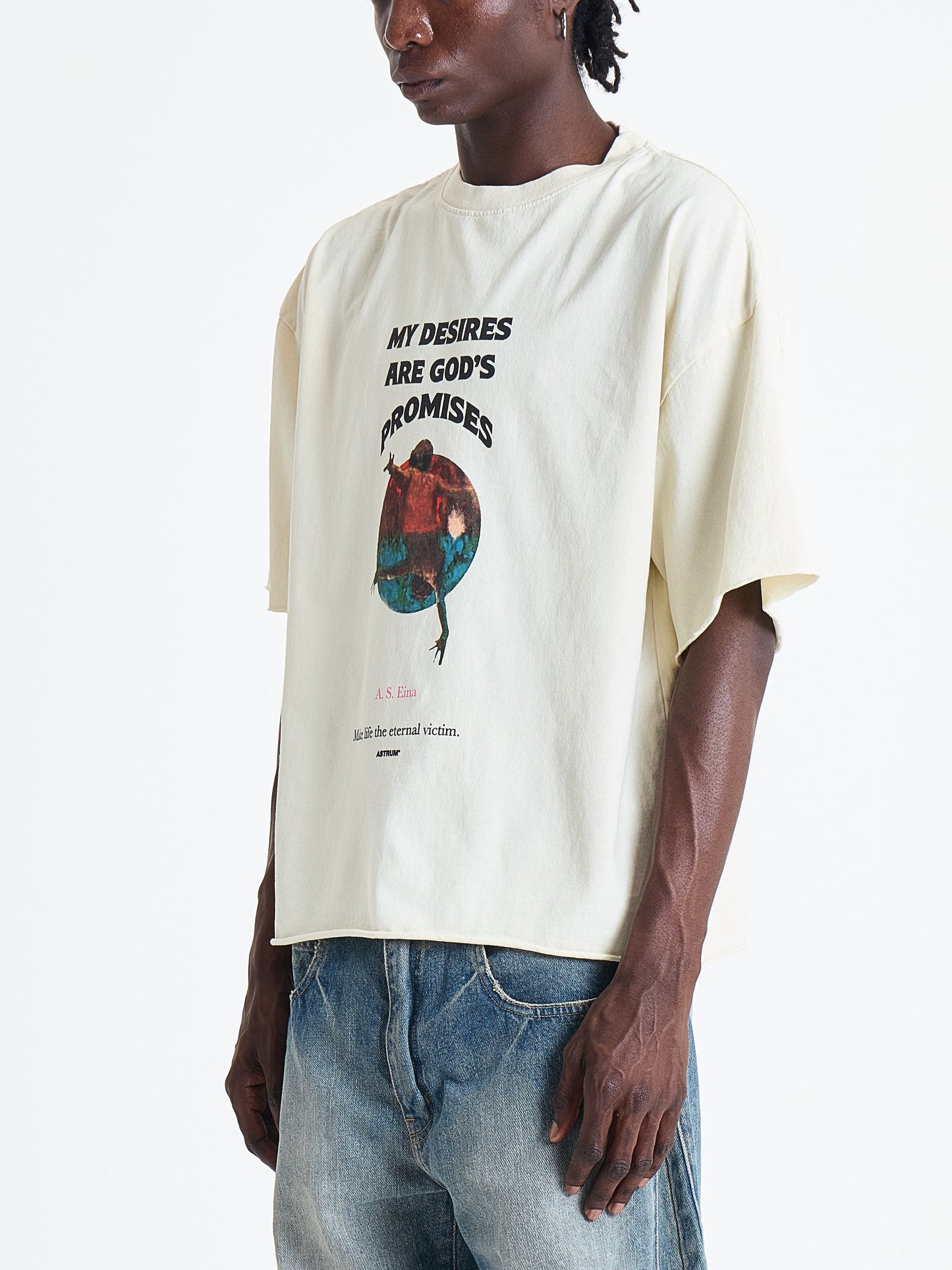ASTRUM My Desires Tee in Cream view 3