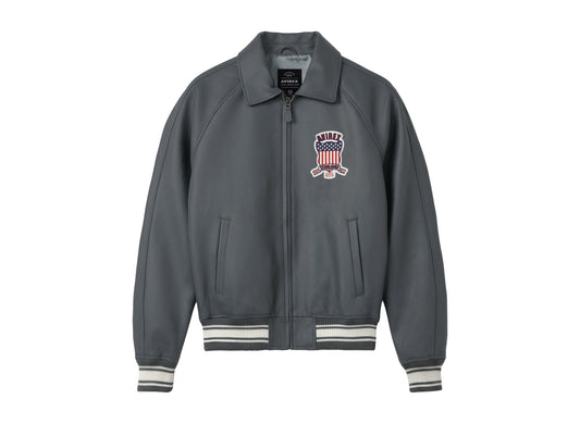 Avirex Fashion Icon Jacket in Asphalt — front view