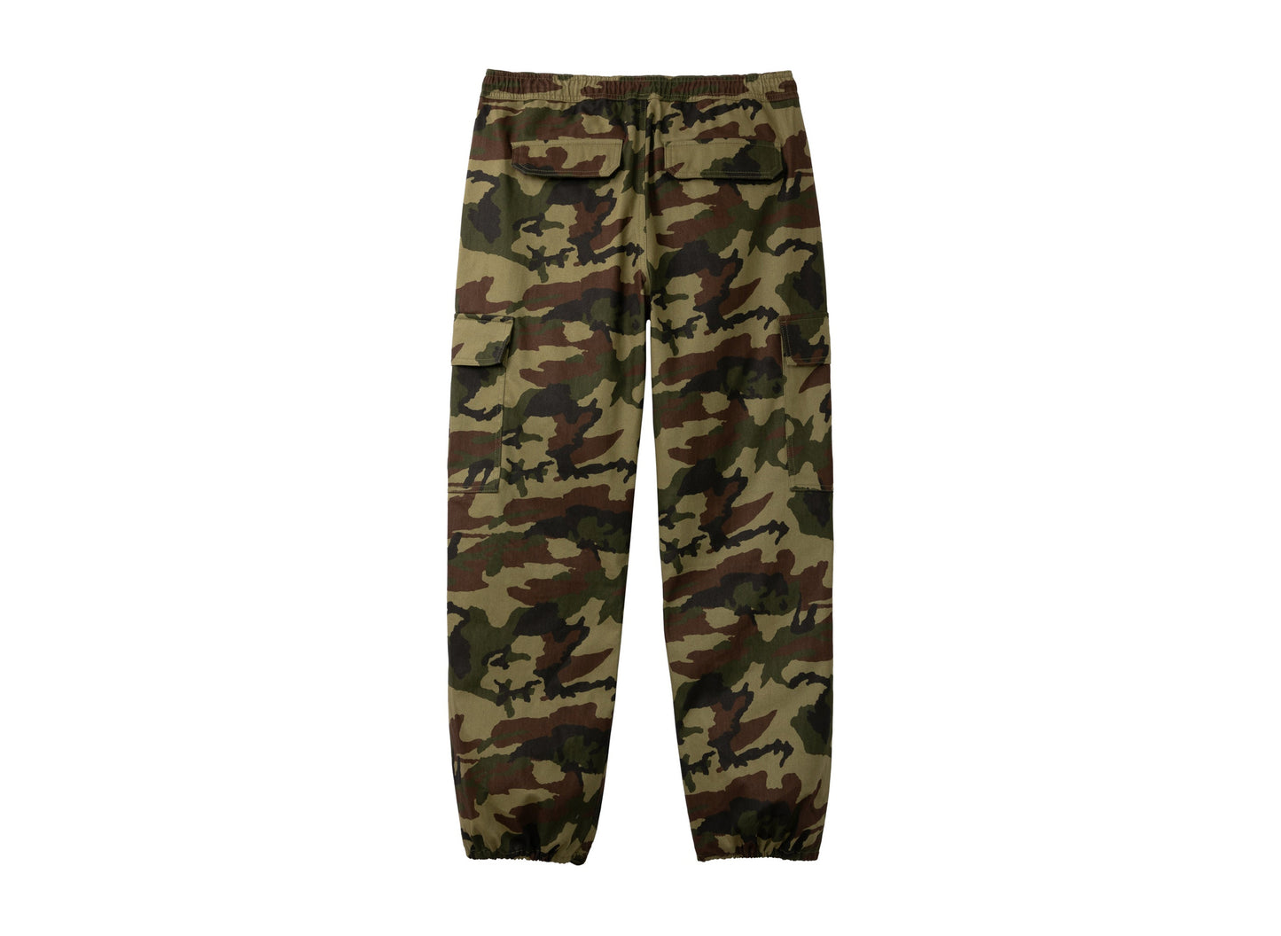 Avirex M-65 Cargo Pants in Olive Camo — back view