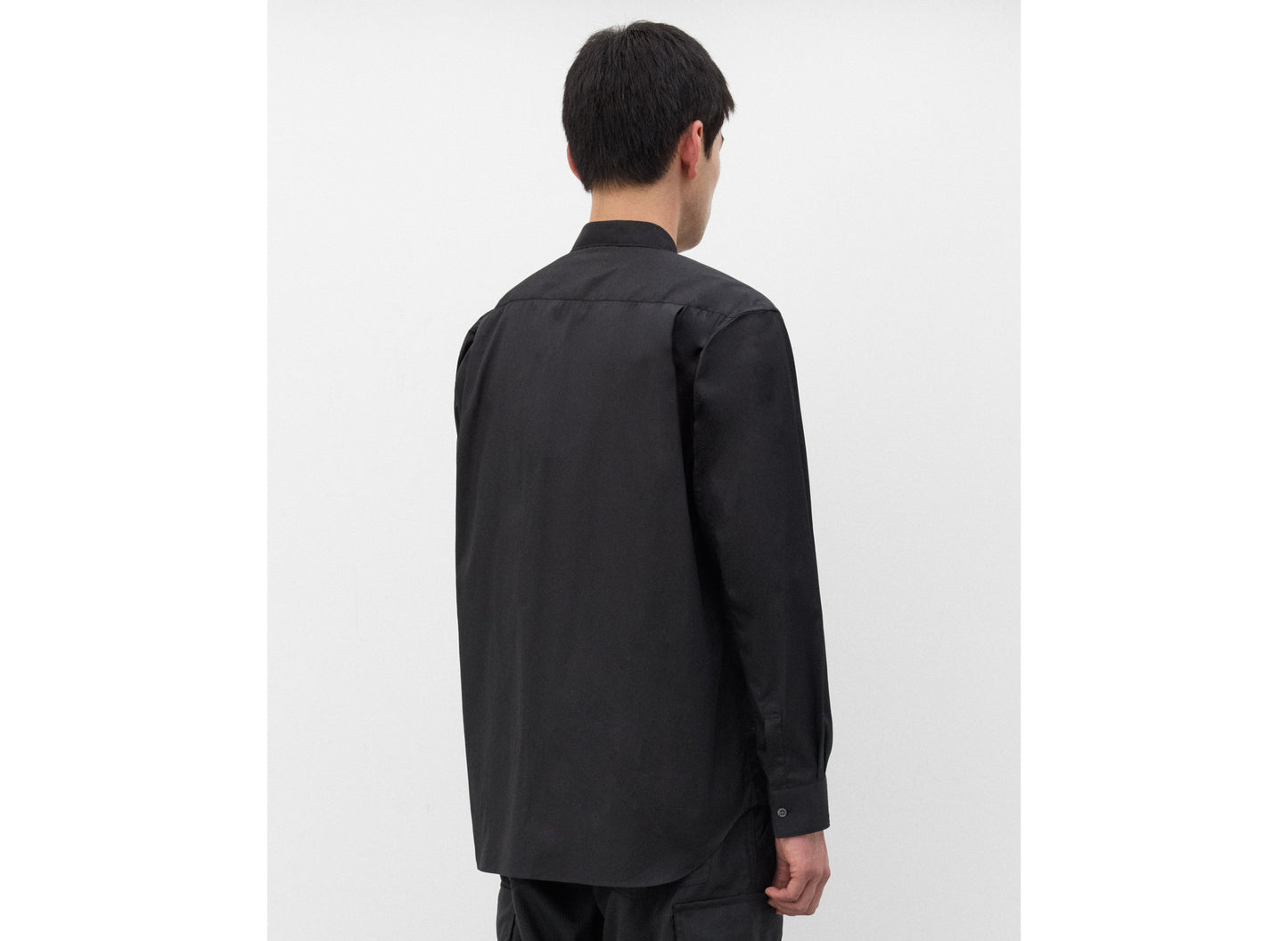Comme des Garçons SHIRT Paint Splatter Button-Up in Black — product photo 5