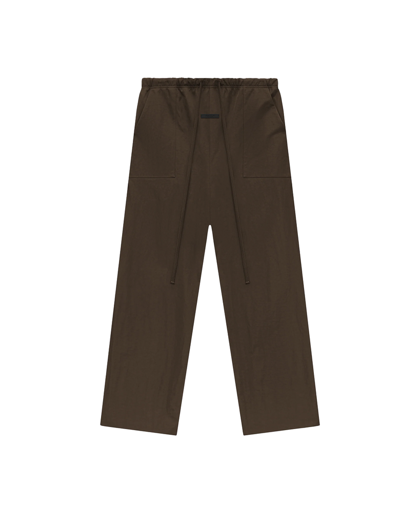 Fear of God Essentials Textured Nylon Utility Pants in Brown
