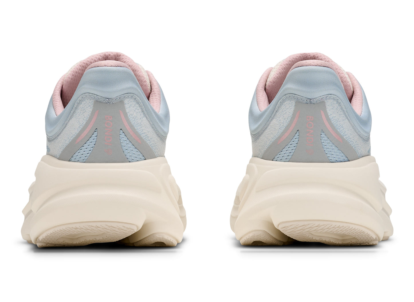 Women's Hoka Bondi 9 in Alabaster / Mineral Blue