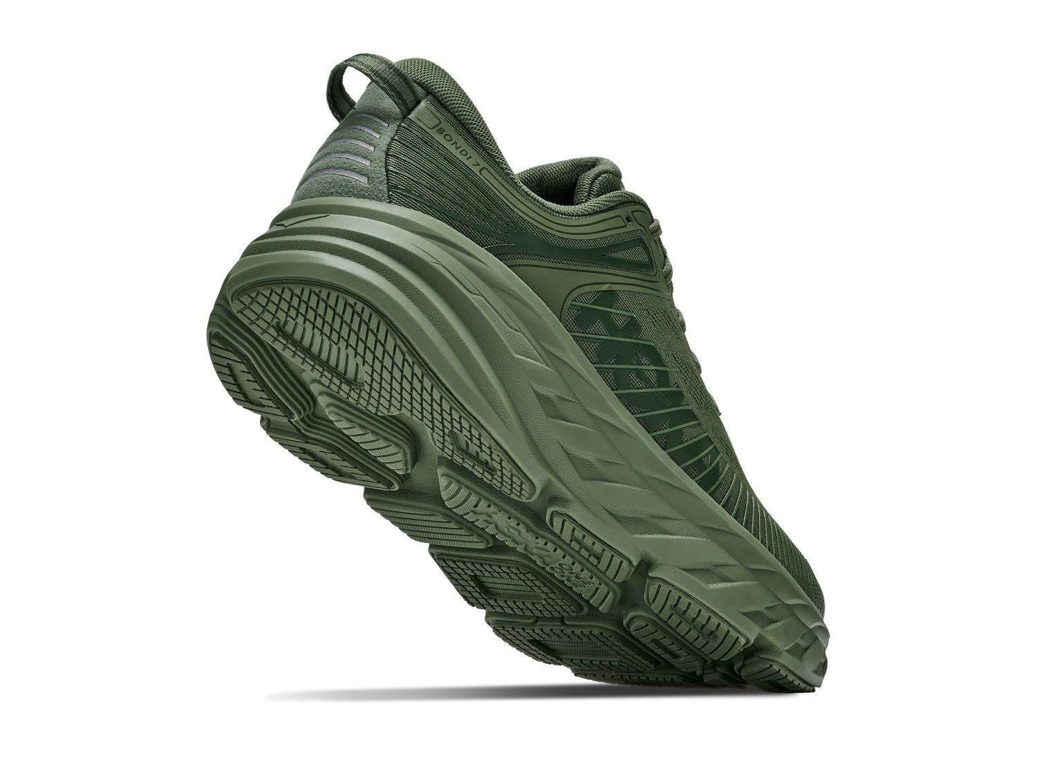 Hoka Bondi 7 in Nettle Leaf – outsole angle