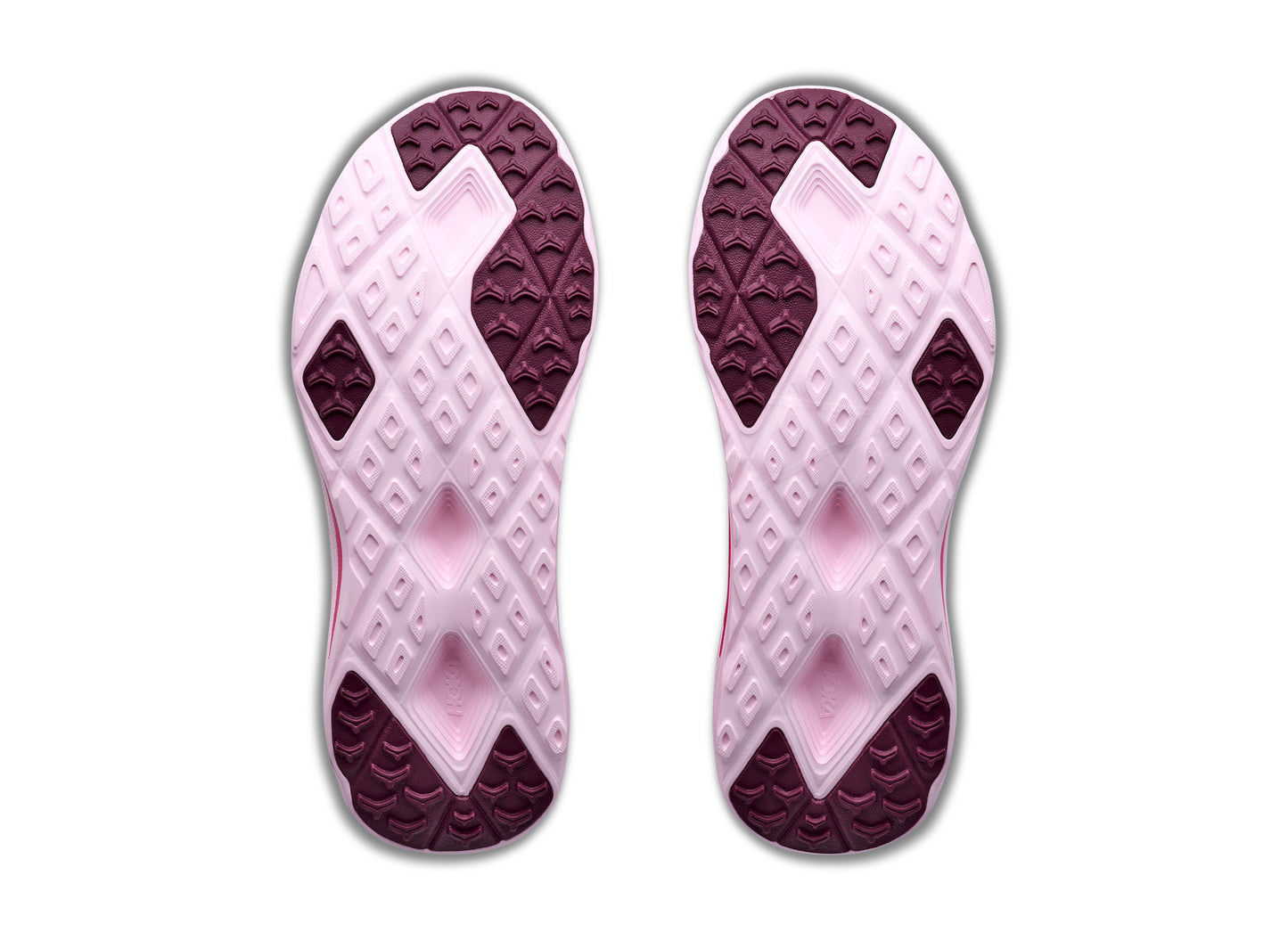Hoka Huaka Pro in Rose Latte / Pink Punch – sole view
